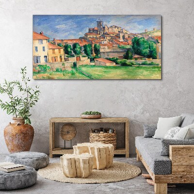 Obraz Canvas Výhľad na mesto so zeleňou