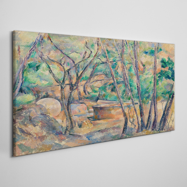 Obraz Canvas Krajina medzi stromami