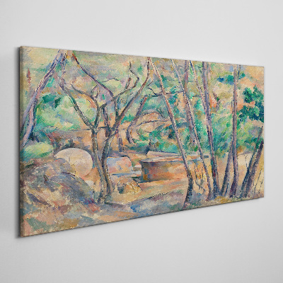 Obraz Canvas Krajina medzi stromami
