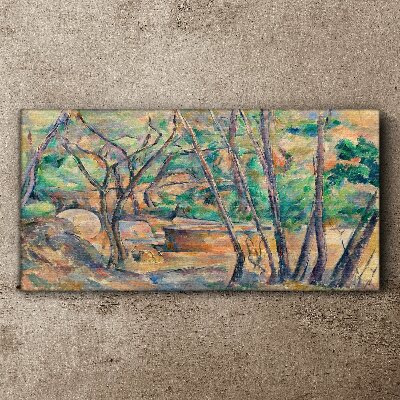 Obraz Canvas Krajina medzi stromami
