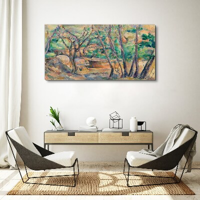 Obraz Canvas Krajina medzi stromami