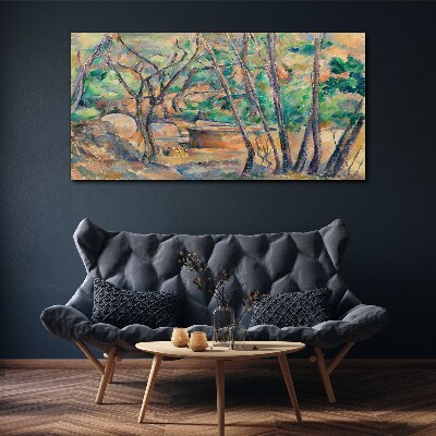 Obraz Canvas Krajina medzi stromami