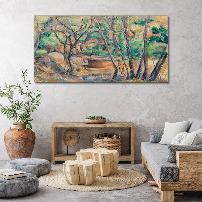 Obraz Canvas Krajina medzi stromami