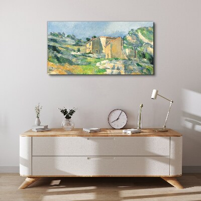 Obraz Canvas Domy na kopci