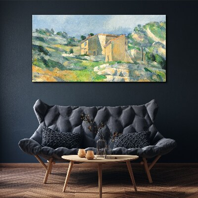 Obraz Canvas Domy na kopci