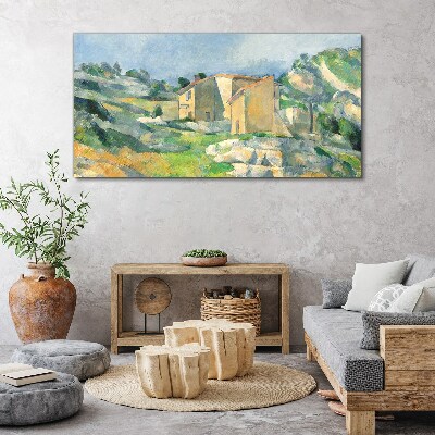 Obraz Canvas Domy na kopci