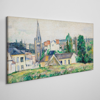 Obraz Canvas Vidiecka krajina s kostolom