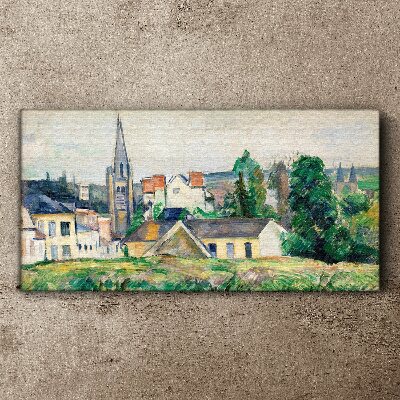 Obraz Canvas Vidiecka krajina s kostolom