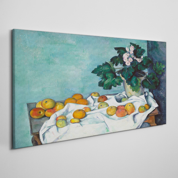 Obraz Canvas Ovocný stolík s vázou