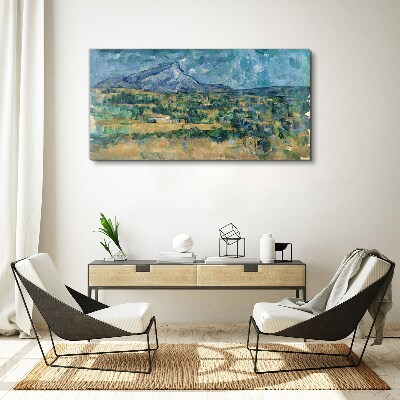 Obraz Canvas Horská krajina v pastelových farbách