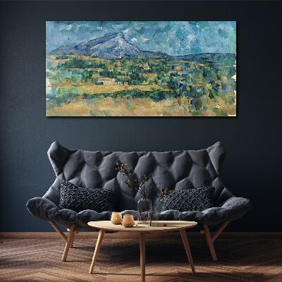 Obraz Canvas Horská krajina v pastelových farbách