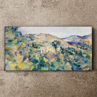 Obraz Canvas Mountain výhľad maľovanie