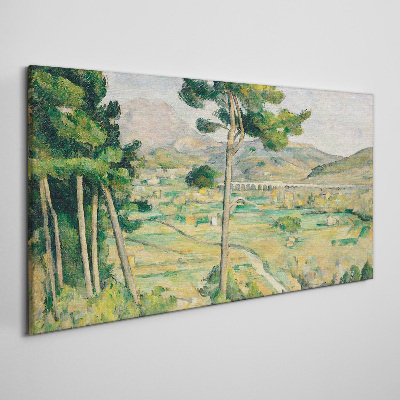 Obraz Canvas Krajina so stromami