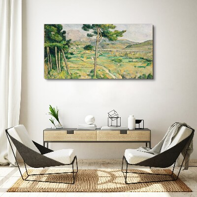 Obraz Canvas Krajina so stromami