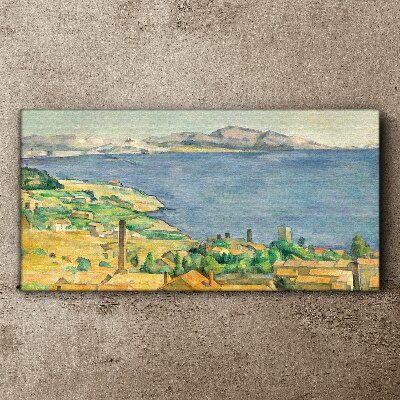 Obraz Canvas Výhľad na more a krajinu