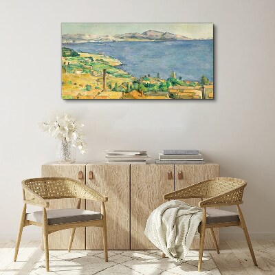 Obraz Canvas Výhľad na more a krajinu
