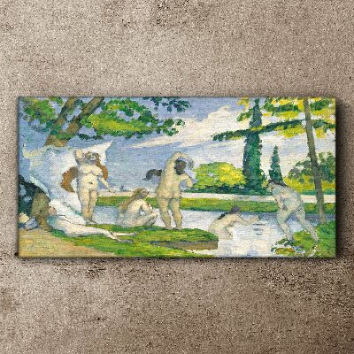 Obraz Canvas Kúpanie Paul Cézanne