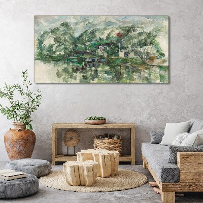 Obraz Canvas Na vode Edge Cézanne