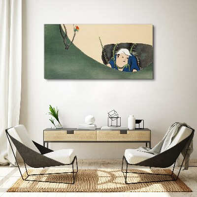 Obraz Canvas Stratený v zeleni
