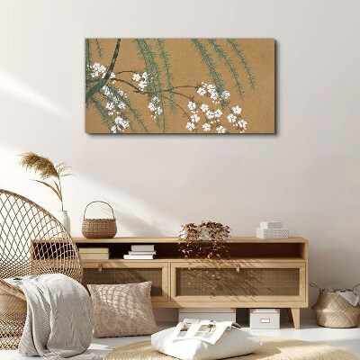 Obraz Canvas Konáre stromov listy kvety