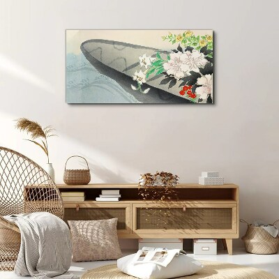 Obraz Canvas Kvetinový čln kvety voda
