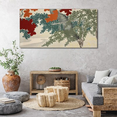 Obraz Canvas Jesenné lístie v krajine
