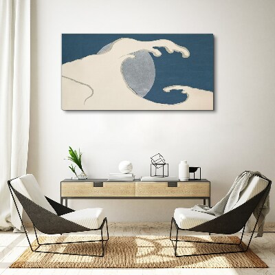 Obraz Canvas Vlna v mesačnom svite