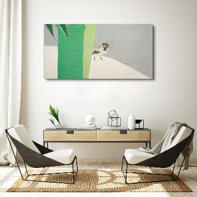Obraz Canvas Okrídlený priateľ v zeleni