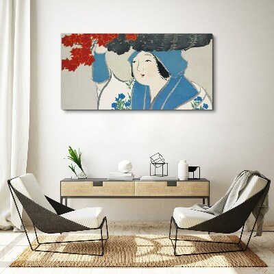 Obraz Canvas Radosť medzi jesenným lístím