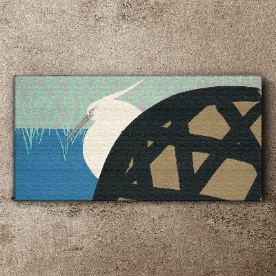 Obraz Canvas Vták v krajine
