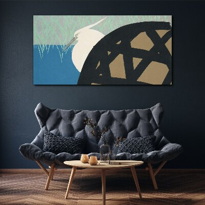 Obraz Canvas Vták v krajine