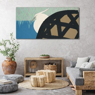 Obraz Canvas Vták v krajine
