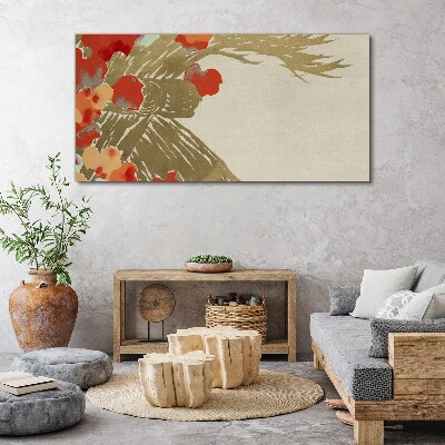 Obraz Canvas Kvetinový motív v teplých odtieňoch