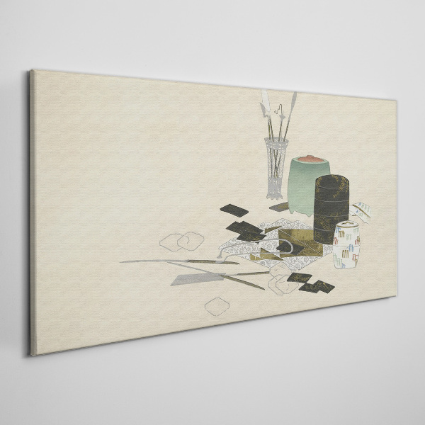 Obraz Canvas Minimalistická kompozícia s keramikou