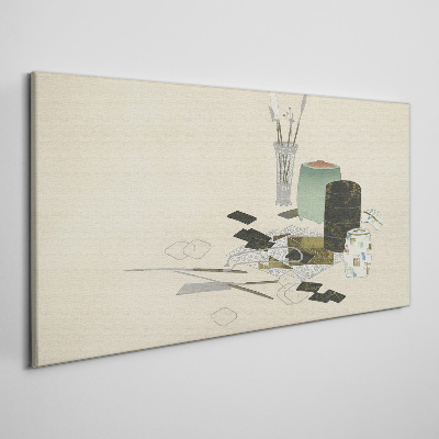 Obraz Canvas Minimalistická kompozícia s keramikou