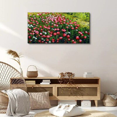 Obraz Canvas Lúka plná maku