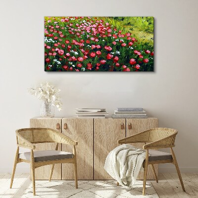 Obraz Canvas Lúka plná maku
