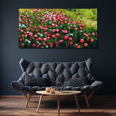Obraz Canvas Lúka plná maku