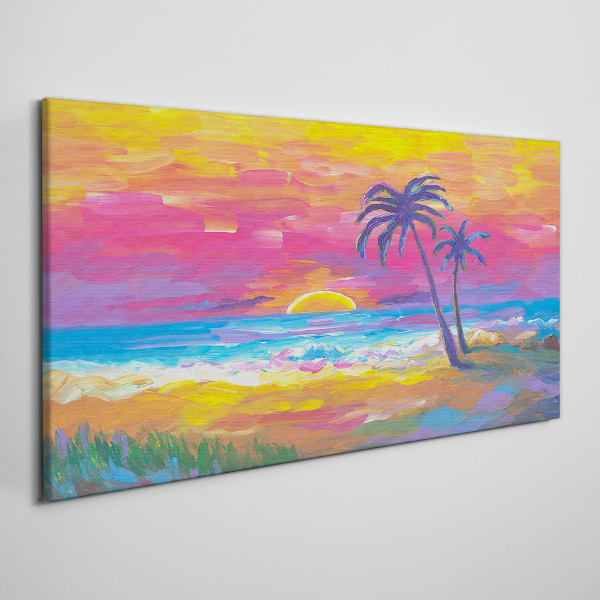 Obraz Canvas Tropický západ slnka nad morom