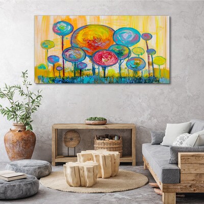 Obraz Canvas Farebné kruhy proti slnku