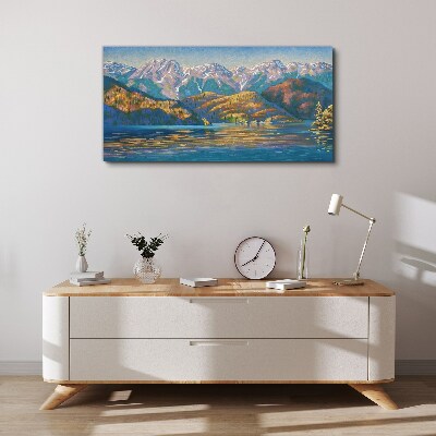 Obraz Canvas Horská krajina v letných farbách