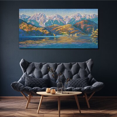 Obraz Canvas Horská krajina v letných farbách