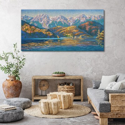 Obraz Canvas Horská krajina v letných farbách