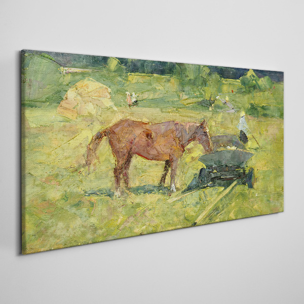 Obraz Canvas Vidiecka scéna s koňom