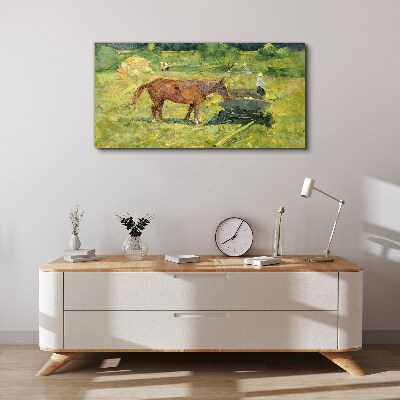 Obraz Canvas Vidiecka scéna s koňom