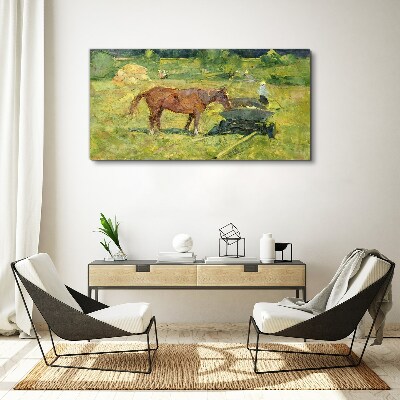 Obraz Canvas Vidiecka scéna s koňom