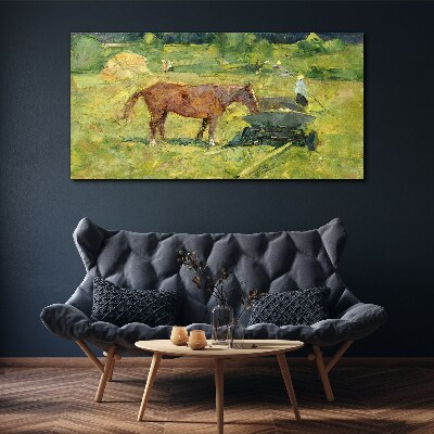 Obraz Canvas Vidiecka scéna s koňom