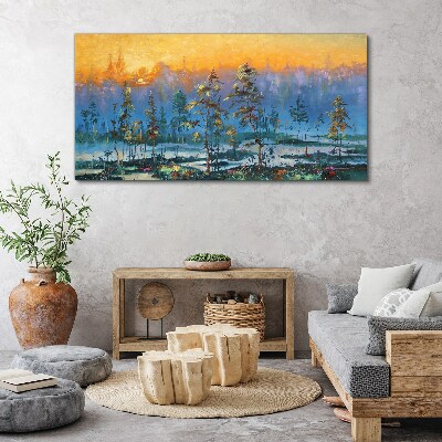 Obraz Canvas Zlaté rána v lese