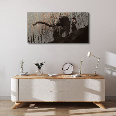 Obraz Canvas Čierny panter a tajomná postava