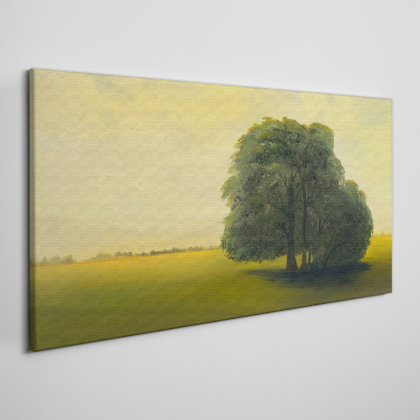 Obraz Canvas Pokojná krajina so stromom